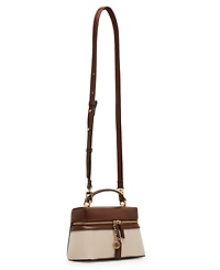 Anne Klein Small Canvas Convertible Train Case Handbag