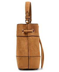 Anne Klein Textured Faux Suede Mini Bucket Handbag