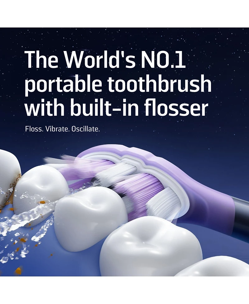 Soocas Neos Ii Ultra - Electric Toothbrush with Water Flosser Combo, 3-in-1: Flosses, Vibrates and Oscillates