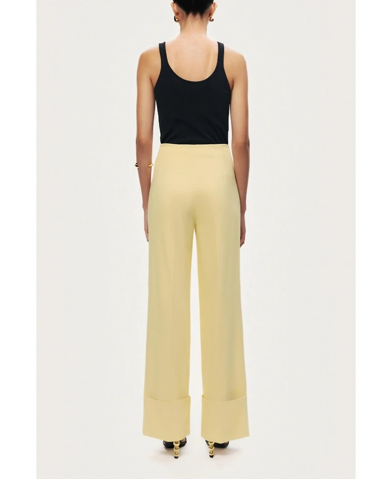 Nocturne Women's High-Waist Tailored Wide-Leg Pants