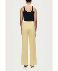 Nocturne Women's High-Waist Tailored Wide-Leg Pants