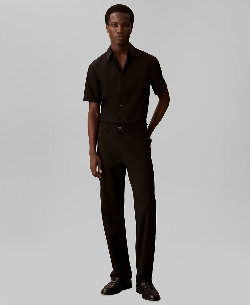 Calvin Klein Men's Solid Short-Sleeve Shirt