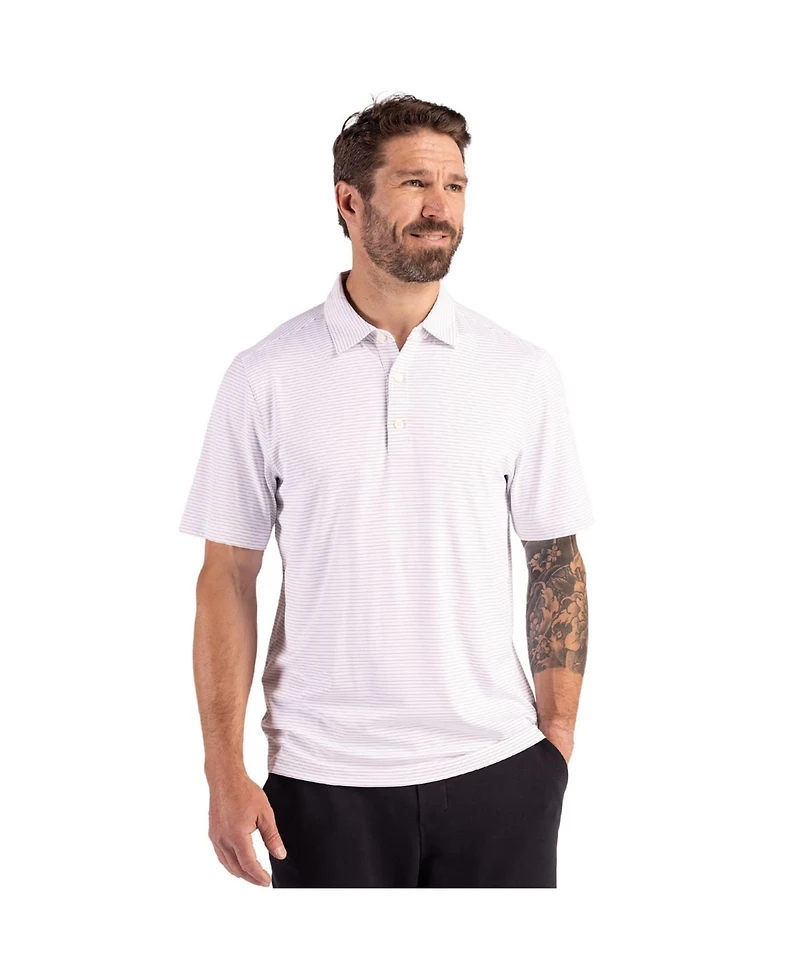 Cutter & Buck Men's Forge Eco Fine Line Stripe Recycled Polo