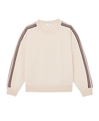 Reiss Women's Carli Wool-Cashmere Side-Stripe Jumper