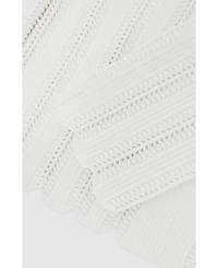 Reiss Women's Loui Open-Stitch V-Neck Jumper