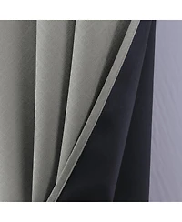 Rt Designers Collection Oakley Embossed Blackout Polyester Window Curtain Grommet Panel 52" x 84