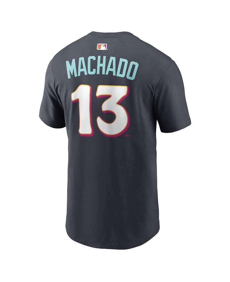 Nike Men's Manny Machado Black San Diego Padres 2026 City Connect Name & Number T-Shirt