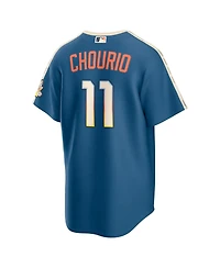 Nike Men's Jackson Chourio Mineral Blue Milwaukee Brewers 2026 City Connect Stadium Jersey
