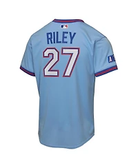 Nike Big Boys and Girls Austin Riley Light Blue Atlanta Braves 2026 City Connect Stadium Jersey