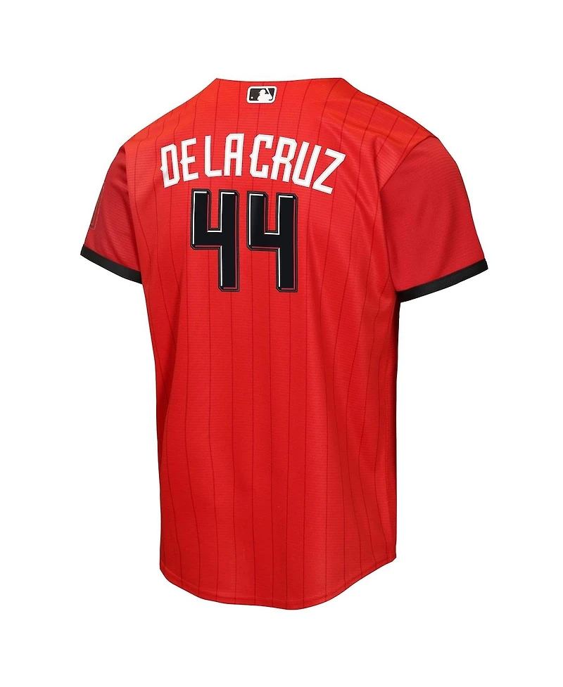 Nike Big Boys and Girls Elly De La Cruz Red Cincinnati Reds 2026 City Connect Stadium Jersey