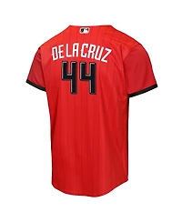 Nike Big Boys and Girls Elly De La Cruz Red Cincinnati Reds 2026 City Connect Stadium Jersey