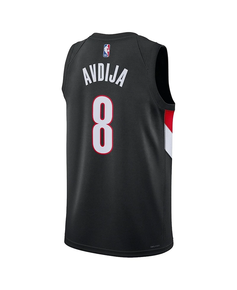 Nike Men's and Women's Deni Avdija Black Portland Trail Blazers Swingman Jersey - Icon Edition