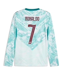 Puma Men's Cristiano Ronaldo White Portugal National Team 2026 Away Replica Long Sleeve Jersey