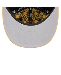 New Era Men's Black/Gold Pittsburgh Steelers 2026 Nfl Draft On Stage Pre-Curved 9FIFTY Snapback Hat