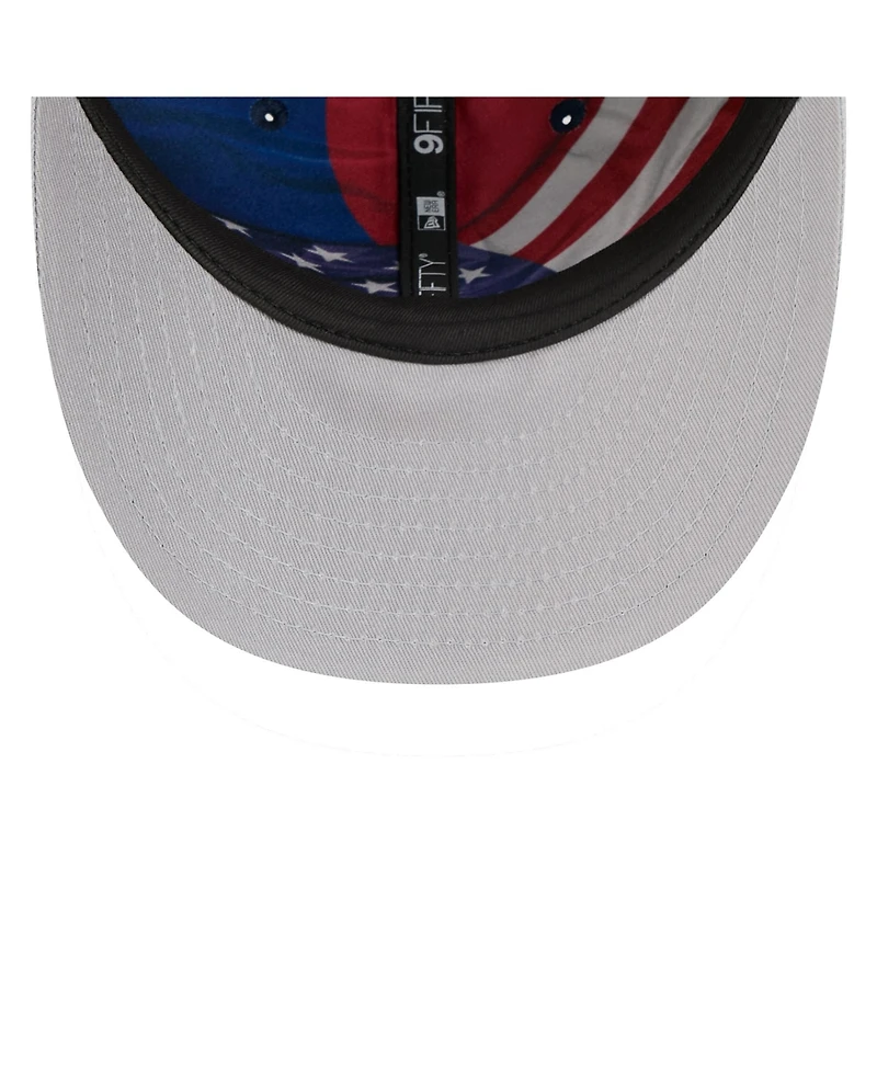 New Era Men's Navy/Silver Dallas Cowboys 2026 Nfl Draft On Stage Pre-Curved 9FIFTY Snapback Hat