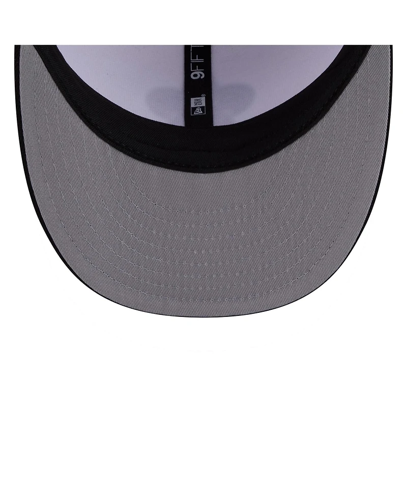 New Era Men's White/Black New Orleans Saints 2026 Nfl Draft Pre-Curved 9FIFTY Snapback Hat