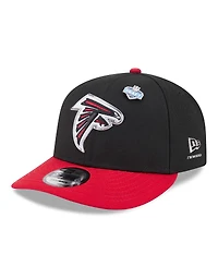 New Era Men's Black/Red Atlanta Falcons 2026 Nfl Draft On Stage Pre-Curved 9FIFTY Snapback Hat