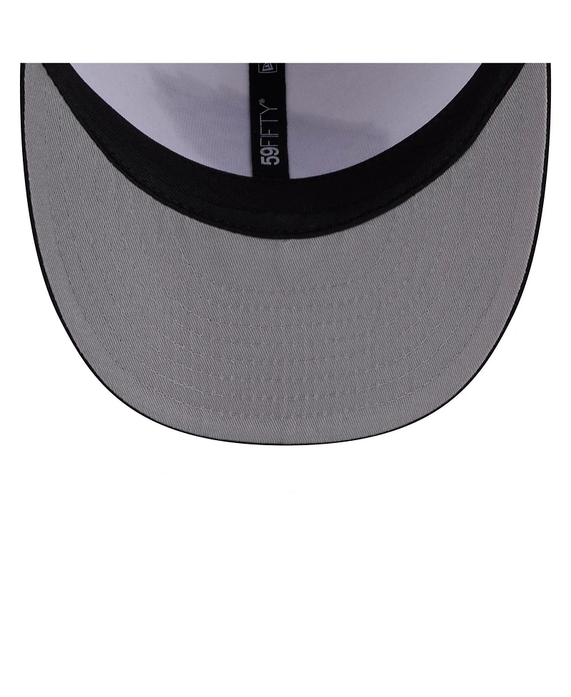 New Era Men's White/Black Philadelphia Eagles 2026 Nfl Draft Pre-Curved 59FIFTY Fitted Hat