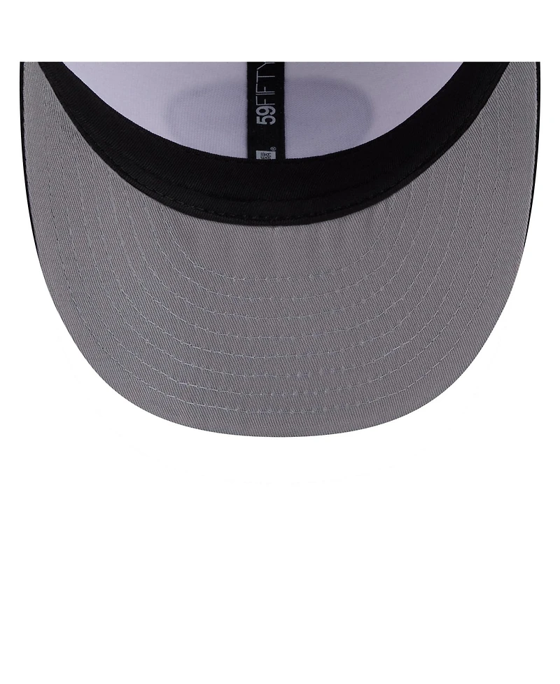 New Era Men's White/Black Green Bay Packers 2026 Nfl Draft Pre-Curved 59FIFTY Fitted Hat