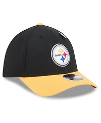 New Era Men's Black/Gold Pittsburgh Steelers 2026 Nfl Draft 39THIRTY M-Crown Flex Hat
