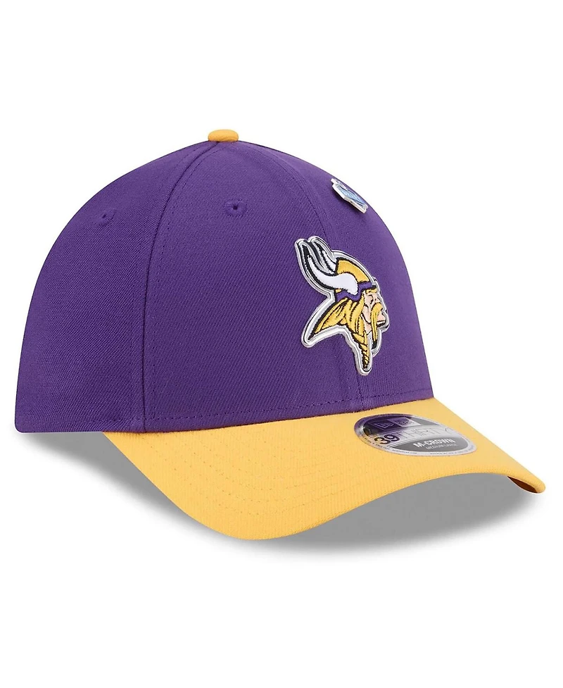 New Era Men's Purple/Gold Minnesota Vikings 2026 Nfl Draft 39THIRTY M-crown Flex Hat