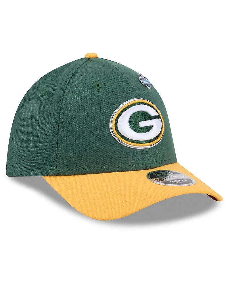 New Era Men's Green/Gold Green Bay Packers 2026 Nfl Draft 39THIRTY M-Crown Flex Hat