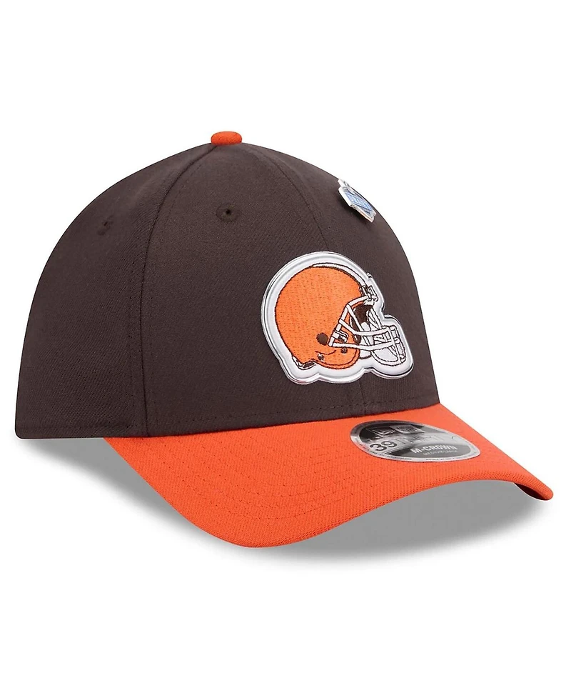 New Era Men's Brown/Orange Cleveland Browns 2026 Nfl Draft 39THIRTY M-crown Flex Hat