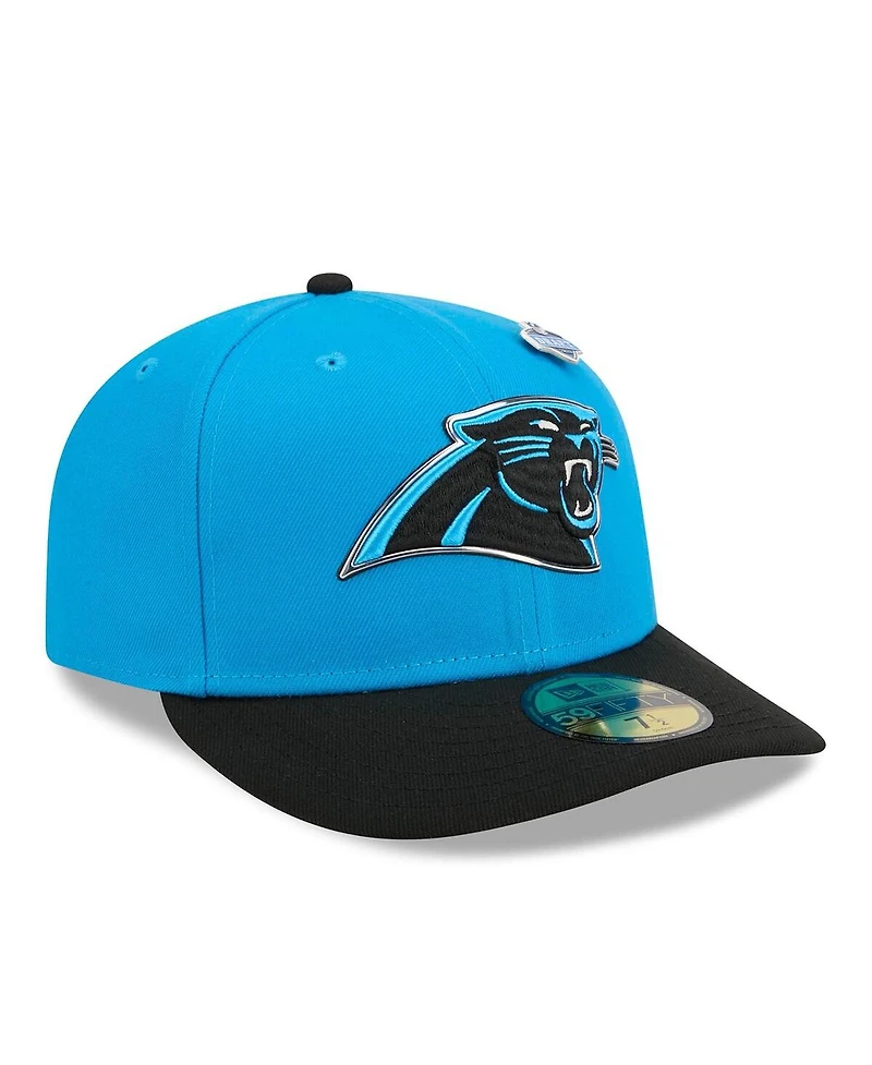 New Era Men's Blue/Black Carolina Panthers 2026 Nfl Draft Pre-Curved 59FIFTY Fitted Hat