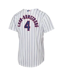 Nike Big Boys and Girls Pete Crow-Armstrong White Chicago Cubs Home Replica Player Jersey
