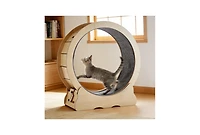 Zeus and Ruta Large Cat Exercise Wheel Treadmill for Indoor Cats