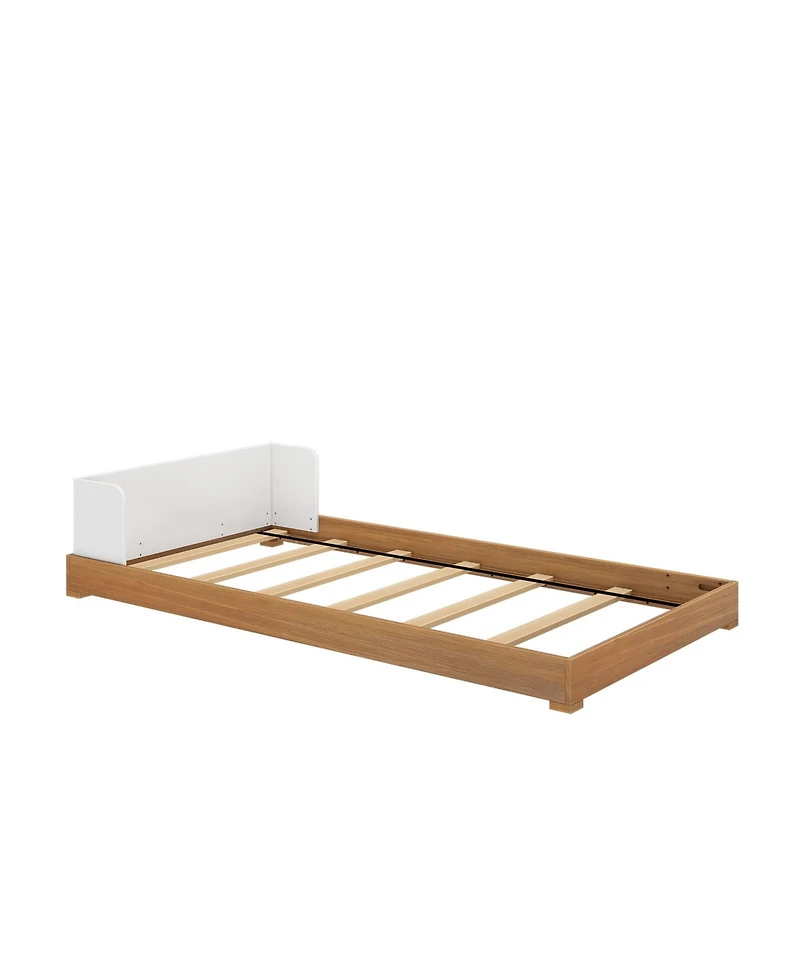 Max and Lily Mid-Century Modern Twin Floor Bed
