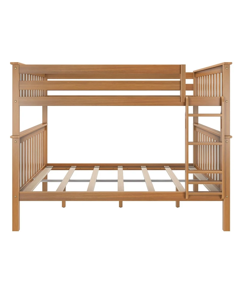 Max and Lily Classic Queen over bunk bed