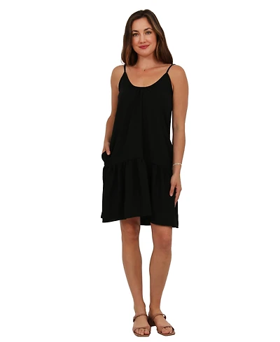 24seven Comfort Apparel Women's Scoop Neck Dress