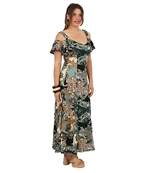 24seven Comfort Elevate Women's Soft A-Line Maxi Dress