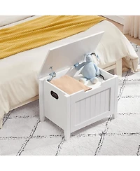 gaomon Wooden Flip-Top Storage Bench
