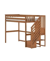 Max & Lily Classic Twin High Loft with Staircase