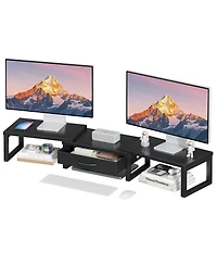 Gnuadz Monitor Stand Riser Desk Organizer Drawer Shelf