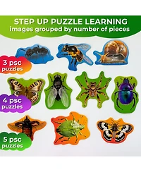 Quokka 40 Big PieceToddler Puzzles Ages 2-4 - 8 Realistic Animal Shapes