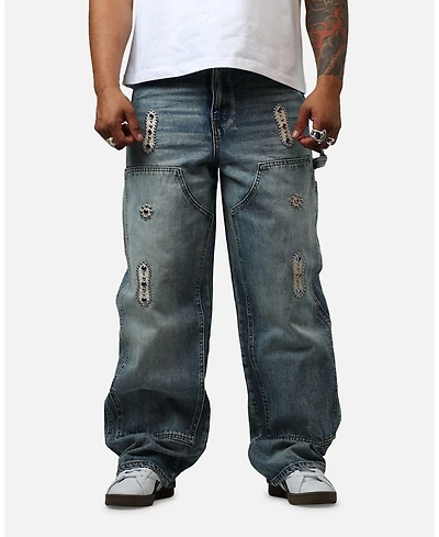 mnml Men's Ultra Baggy Western Jewel Jeans