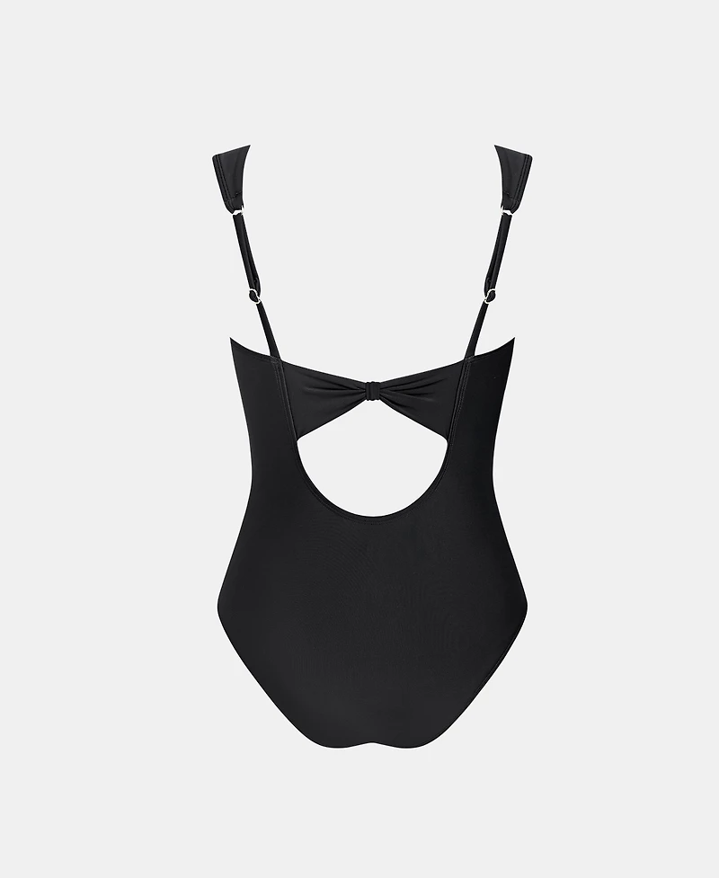 Cupshe Women's Elegant One-Piece Swimsuit with Chic Button Details