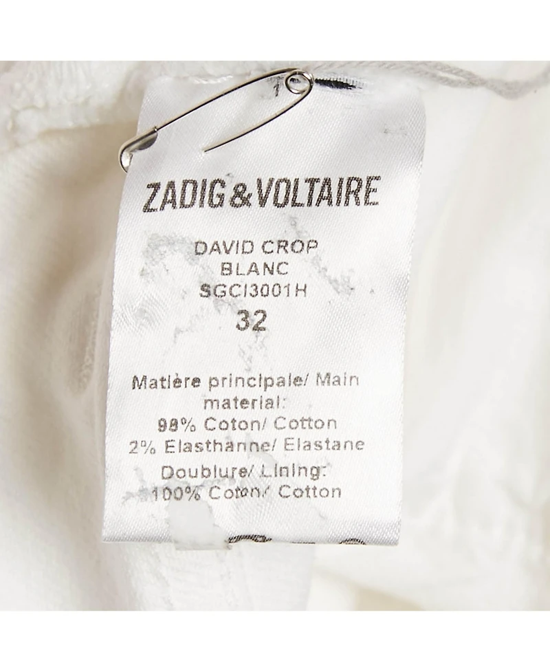 Pre-Owned Zadig & Voltaire Men's Denim David Crop Jeans