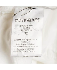 Pre-Owned Zadig & Voltaire Men's Denim David Crop Jeans