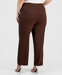 Anne Klein Plus Hollywood Slim-Fit Ankle Pants