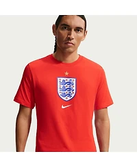 Nike Men's Red England National Team Crest T-Shirt