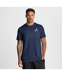 Nike Men's Navy Atlanta Braves Knockout Team Legend Dri-fit T-Shirt