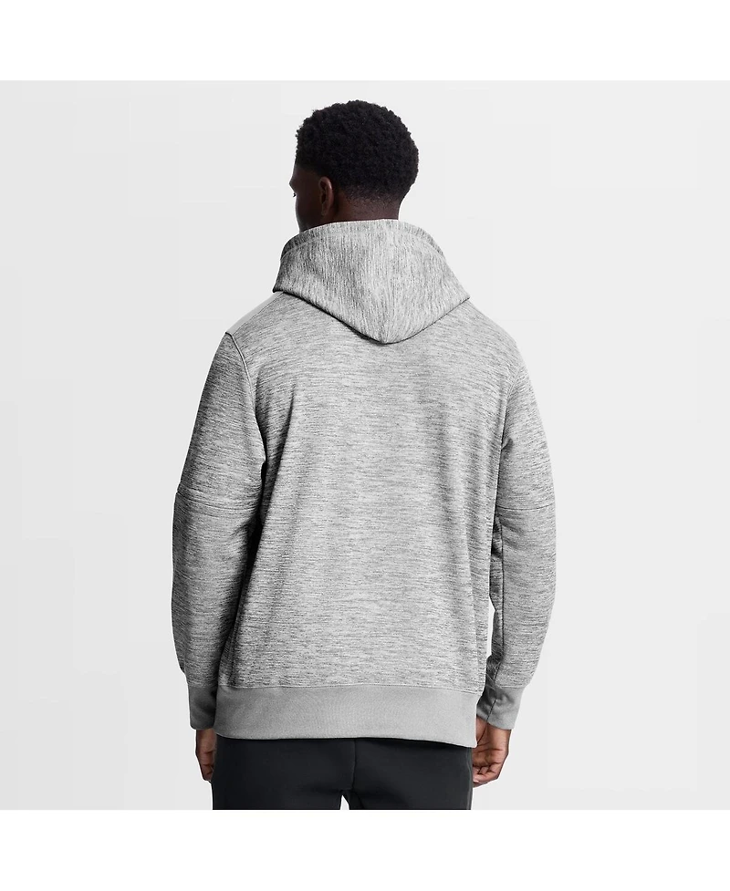 Nike Men's Heather Charcoal Detroit Tigers Authentic Collection Therma-fit Hoodie