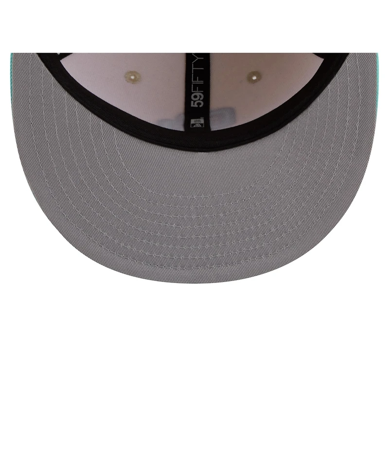 New Era Men's Light Beige/Turquoise San Diego Padres Two-Tone Color Pack 59FIFTY Fitted Hat