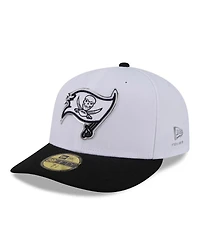 New Era Men's White/Black Tampa Bay Buccaneers 2026 Nfl Draft Pre-Curved 59FIFTY Fitted Hat
