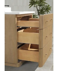 Ari Bath, La Jolla 30", Freestanding, Oak Finish