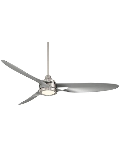 Casa Vieja 54" Mystere Brushed Nickel Indoor/Outdoor Led Ceiling Fan